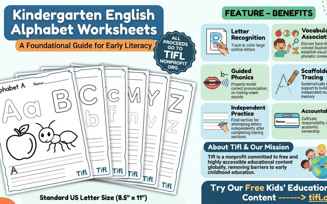 English Alphabet (A – Z) Worksheets KG